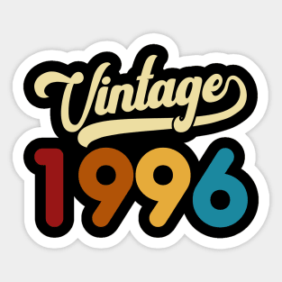 1996 Vintage Gift 24th Birthday Retro Style Sticker